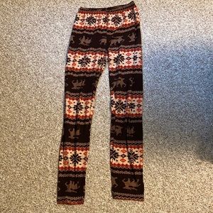 Lularoe festive winter theme leggings